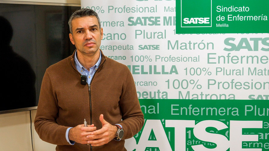 Carlos García, secretario autonómico de SATSE en Melilla.